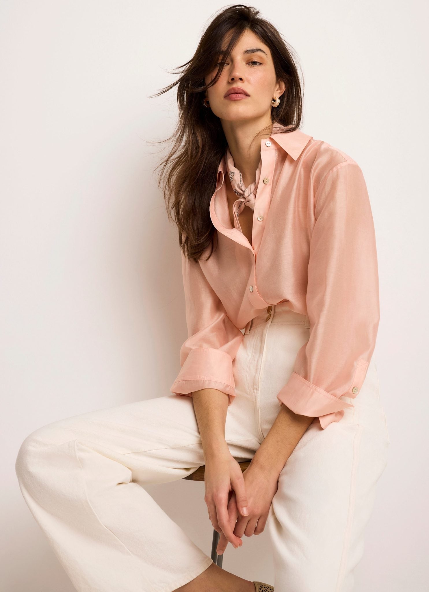 Pink Sheer Shirt