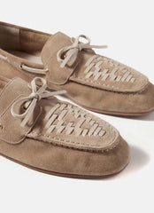 Livi Neutral Suede Boat Shoes