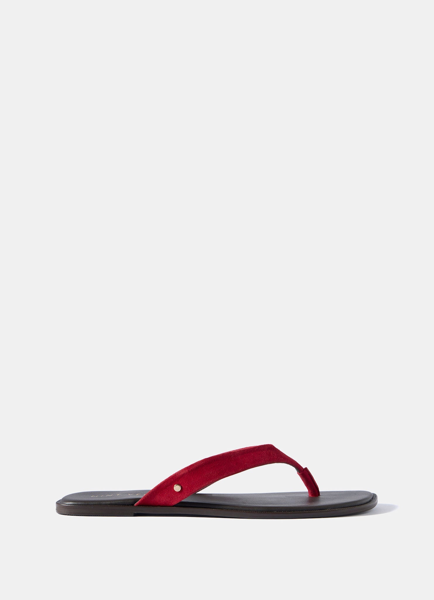 Lula Red Suede Flip Flop Sandals