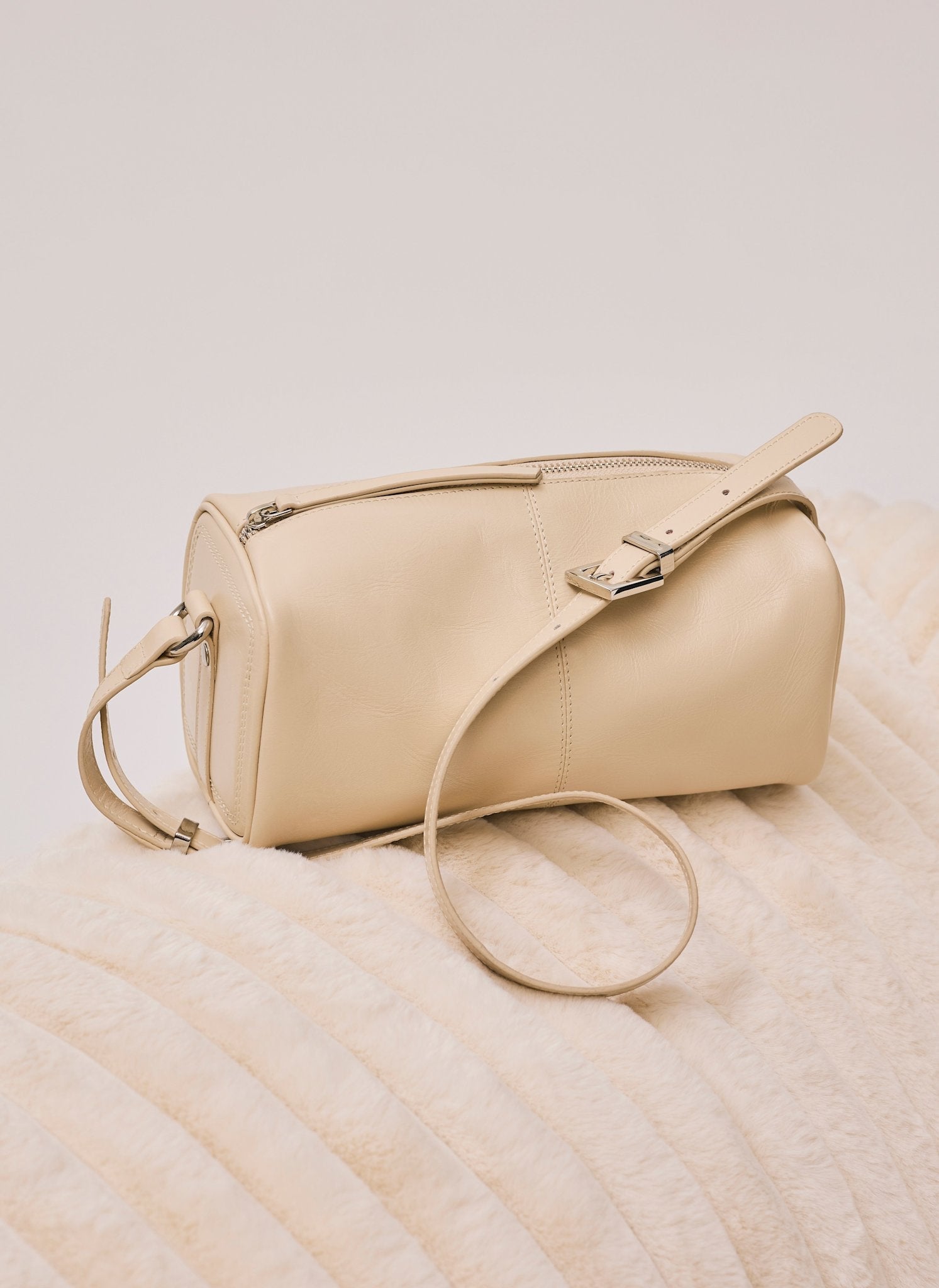 Matilda Butter Yellow Leather Shoulder Bag