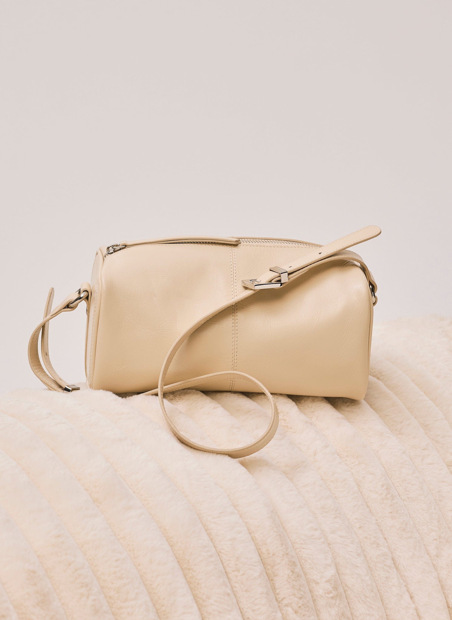Matilda Butter Yellow Leather Shoulder Bag