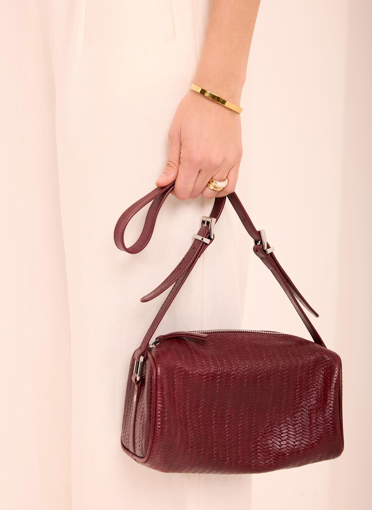 Matilda Red Leather Shoulder Bag