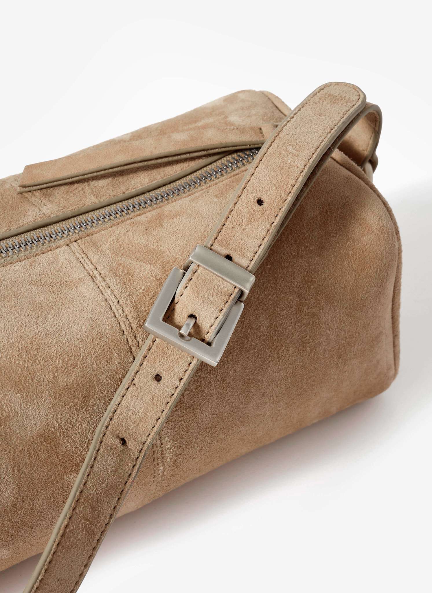 Matilda Tan Suede Shoulder Bag