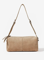 Matilda Tan Suede Shoulder Bag