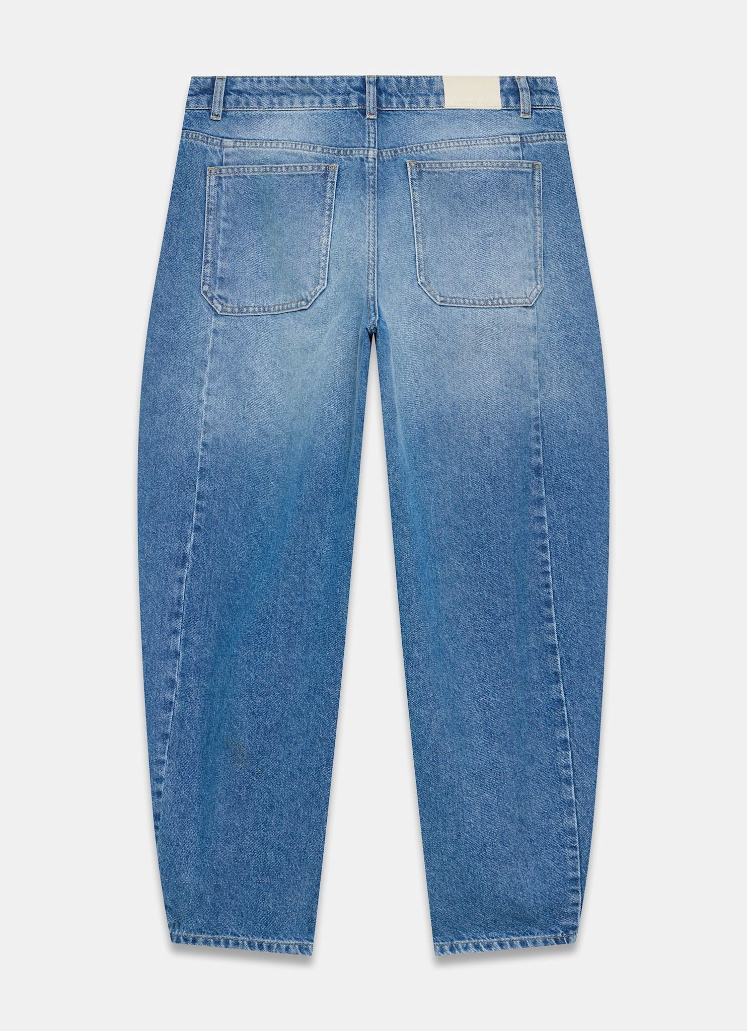 Mid Indigo Balloon Popper Jeans