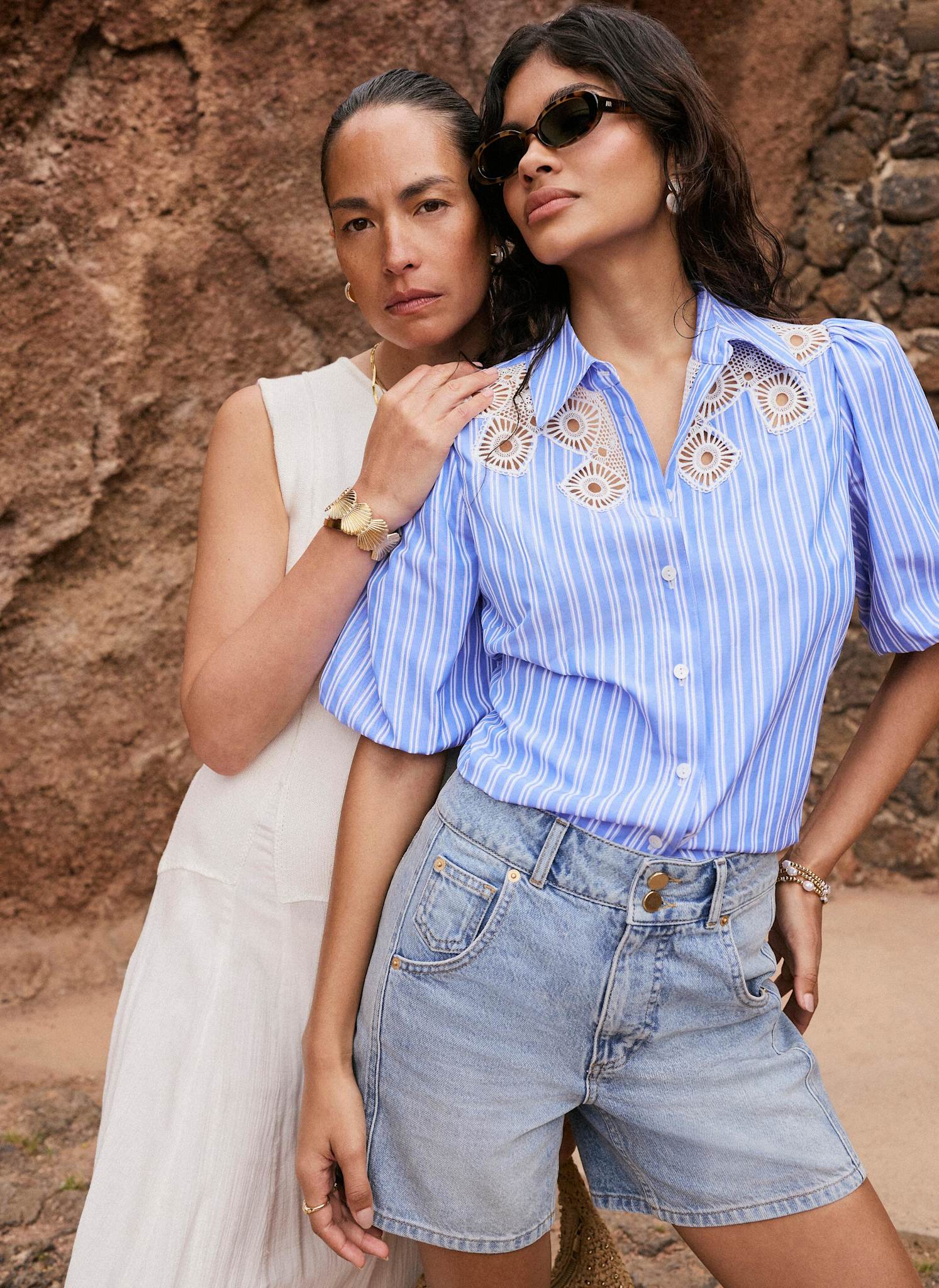 Mid Indigo Denim Shorts