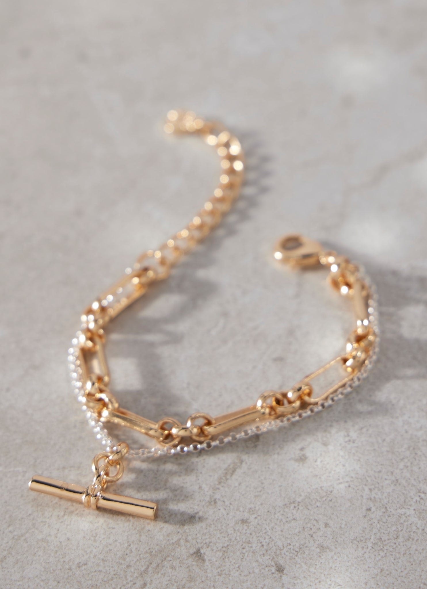 Mixed Double Strand Bracelet