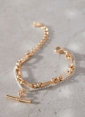 Mixed Double Strand Bracelet