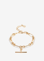 Mixed Double Strand Bracelet