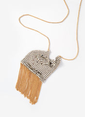 Mixed Metal Fringe Necklace