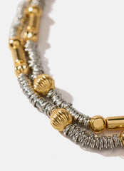 Mixed Metal Layered Necklace