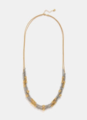 Mixed Metal Layered Necklace