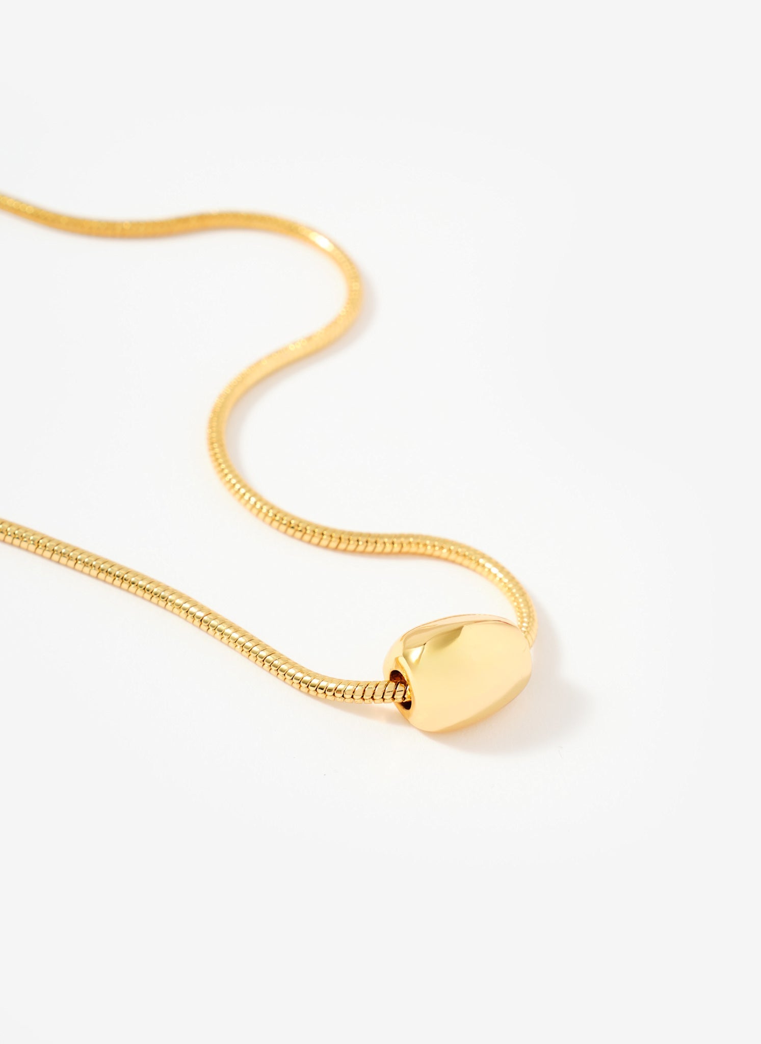 Gold Tone Sphere Necklace