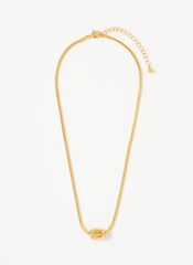 Gold Tone Sphere Necklace