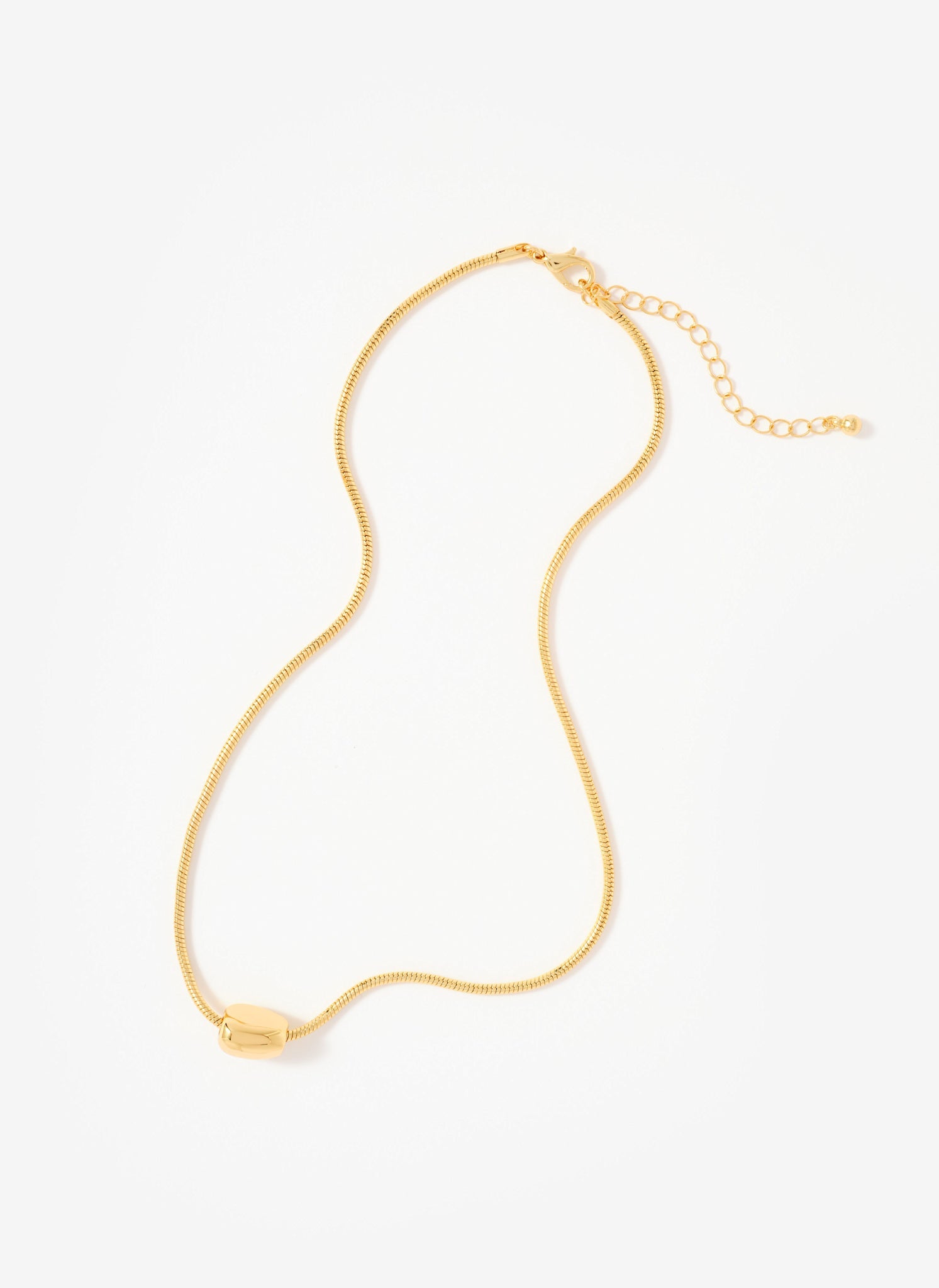Gold Tone Sphere Necklace