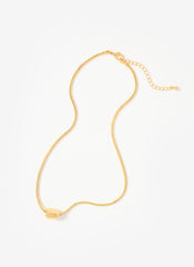 Gold Tone Sphere Necklace