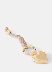 Neutral Cord Heart Bag Charm