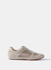 Myla Cream Suede Mesh Trainers