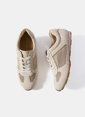 Myla Cream Suede Mesh Trainers