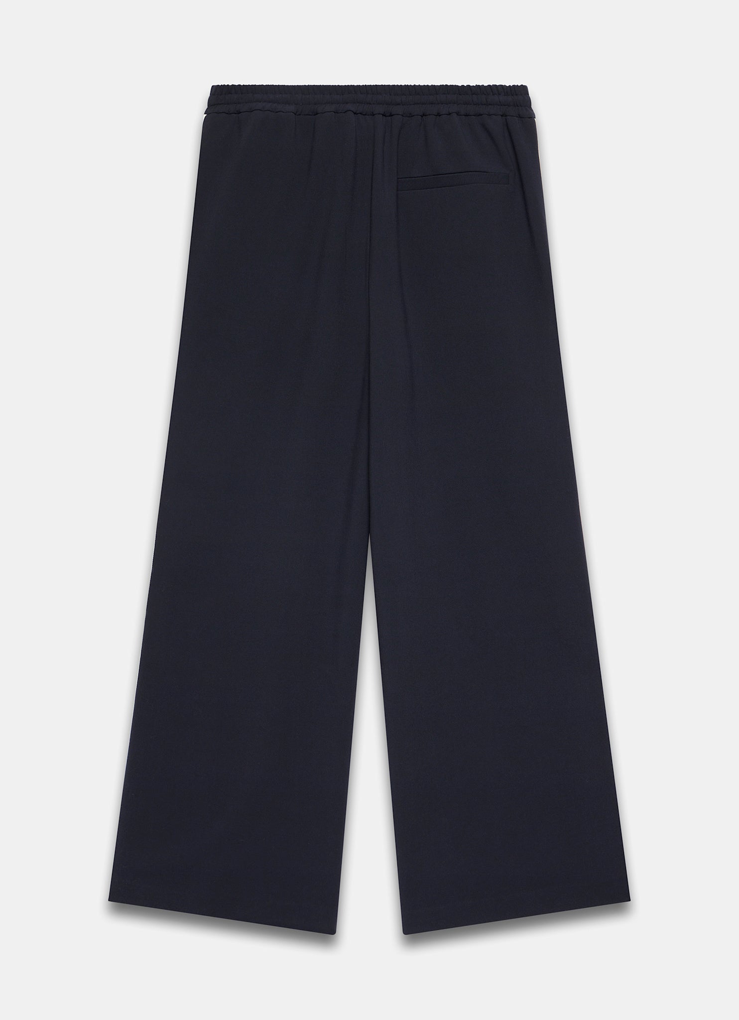 Navy Side Stripe Wide Trousers