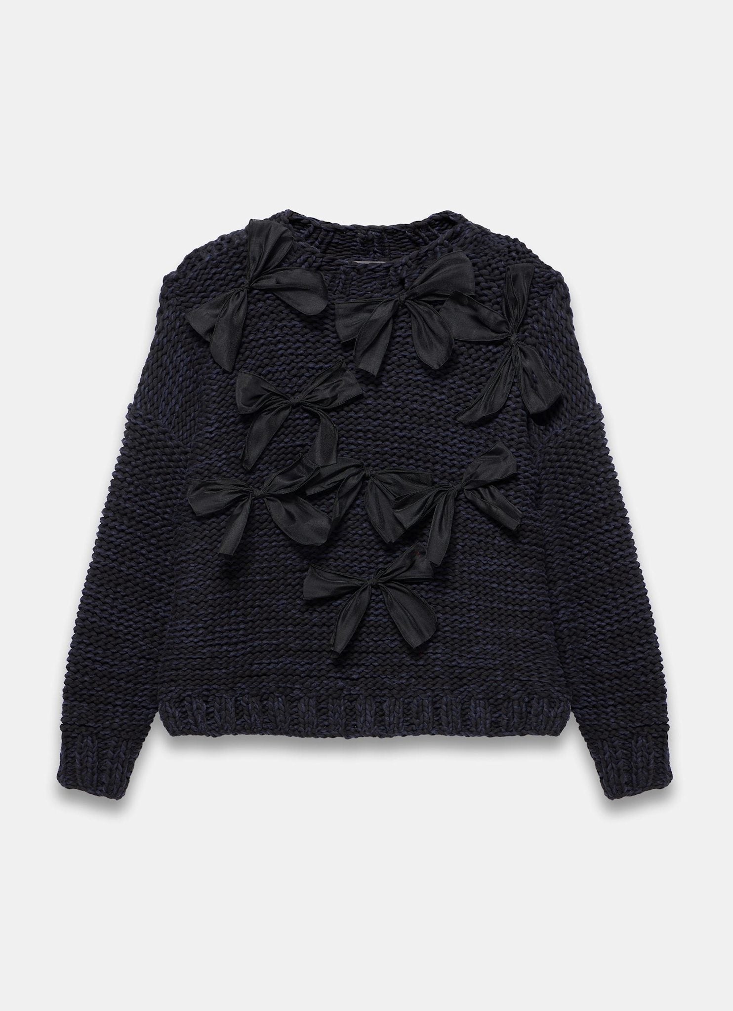 Navy Bow Detail Jumper