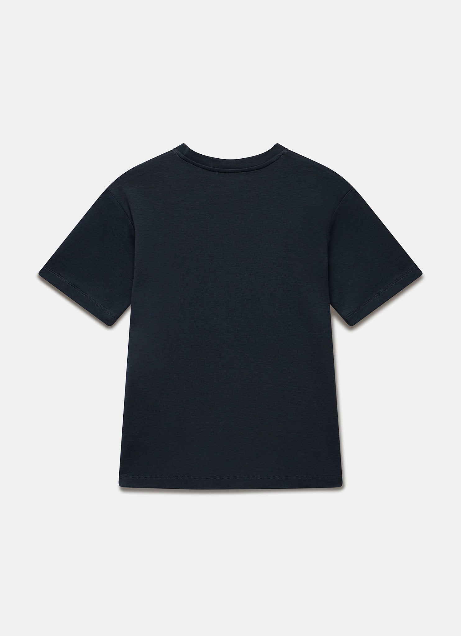Navy Cotton Graphic Ribbon T-Shirt