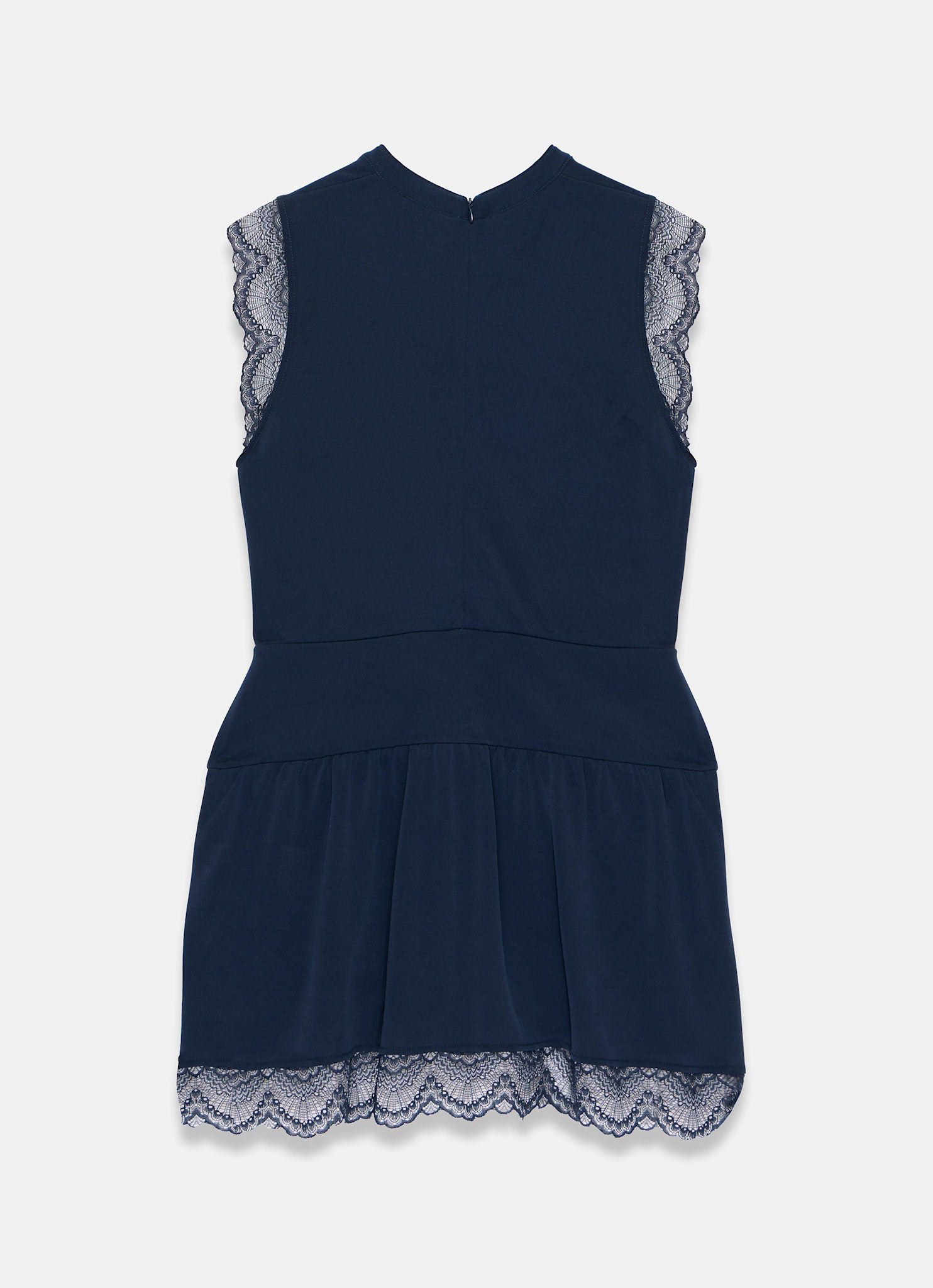 Navy Lace Detail Playsuit