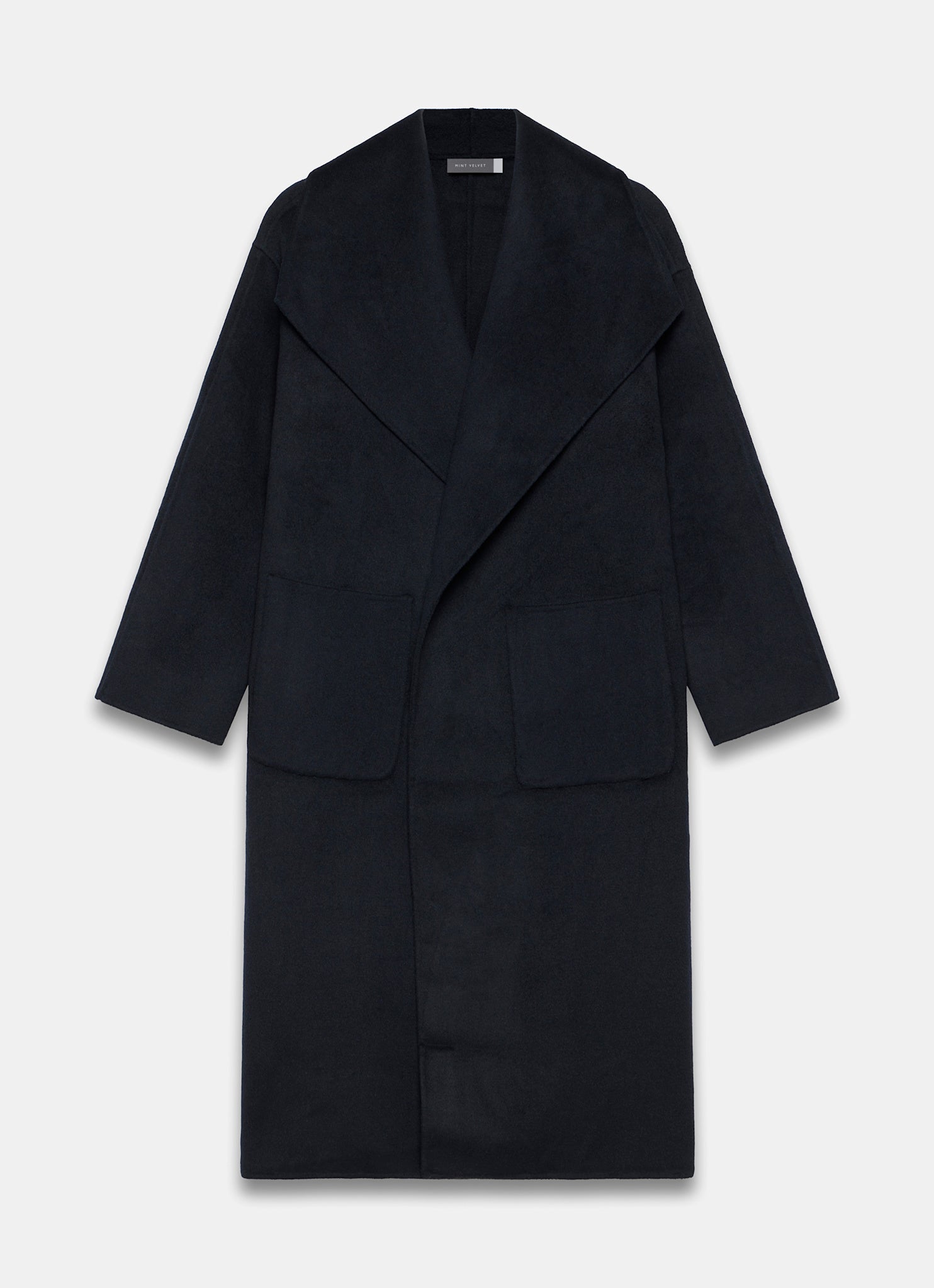 Navy Hand Finished Double Breasted Coat