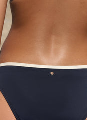 Navy High Leg Bikini Bottoms
