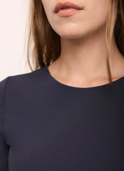 Navy Long Sleeve Layering Top