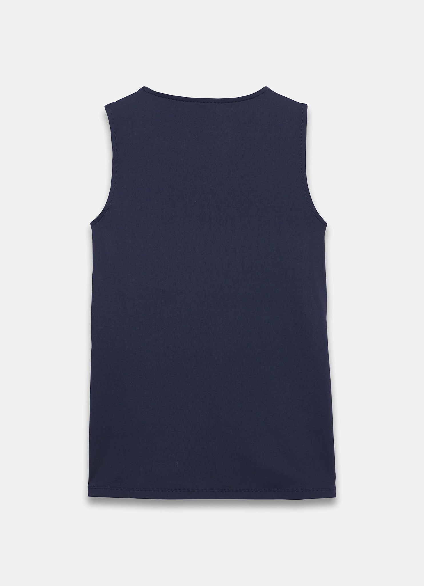 Navy High Neck Layering Vest
