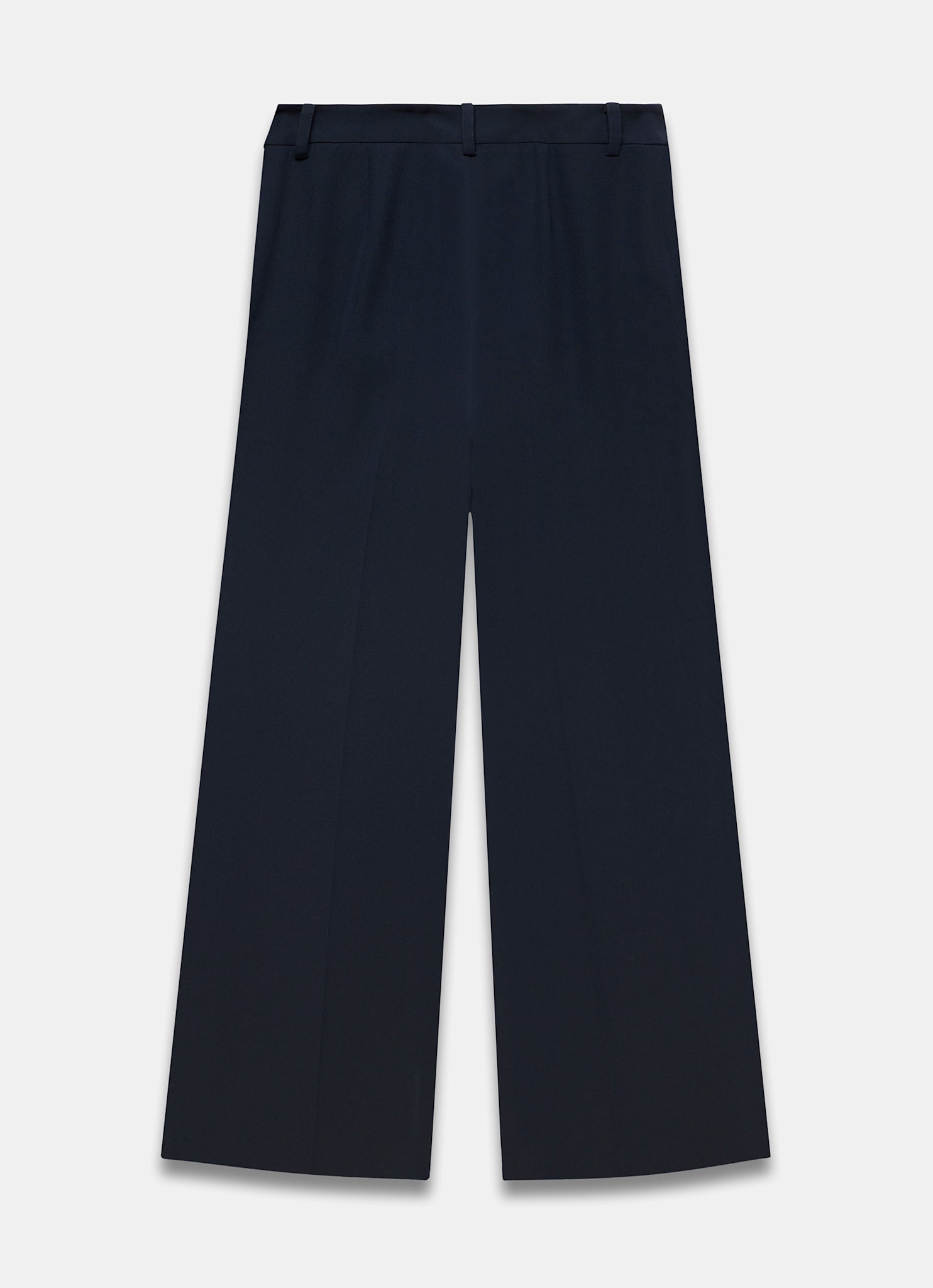 Navy Tailored Wide Trousers