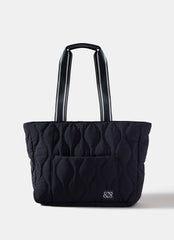 Jamie Navy Quilted Tote Bag