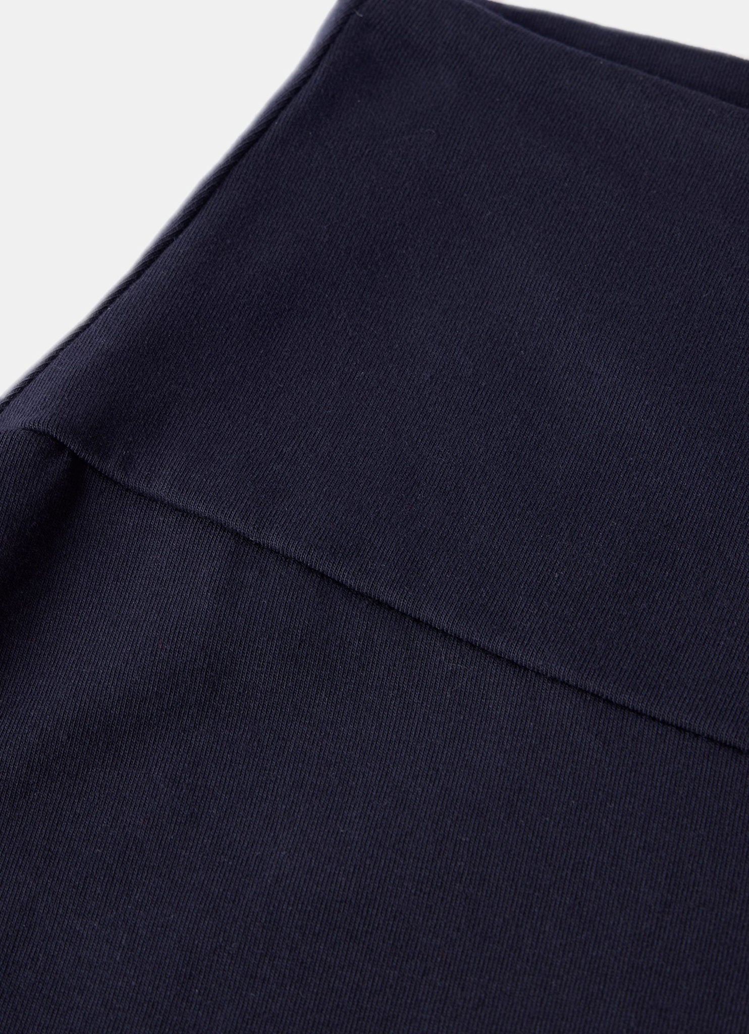Navy Jersey Straight Leggings