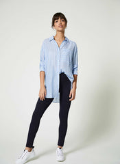 Navy Straight Leggings