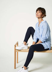 Navy Straight Leggings