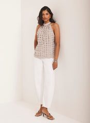 Neutral Disc Halter Top