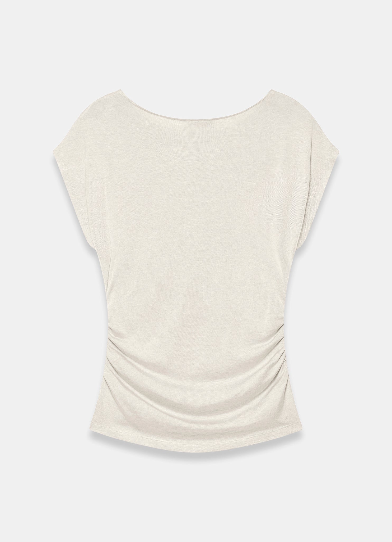Neutral Layered Drape Top