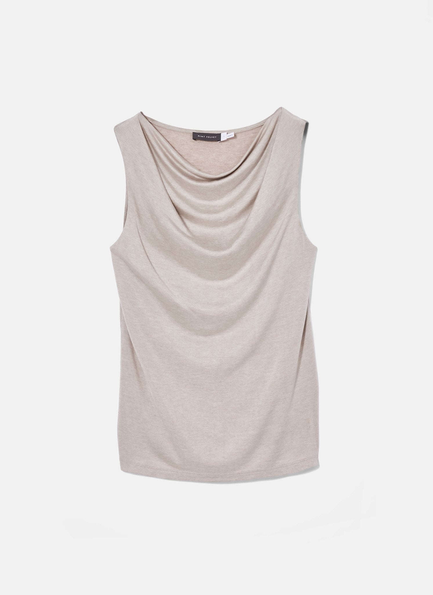 Neutral Cowl Neck Top