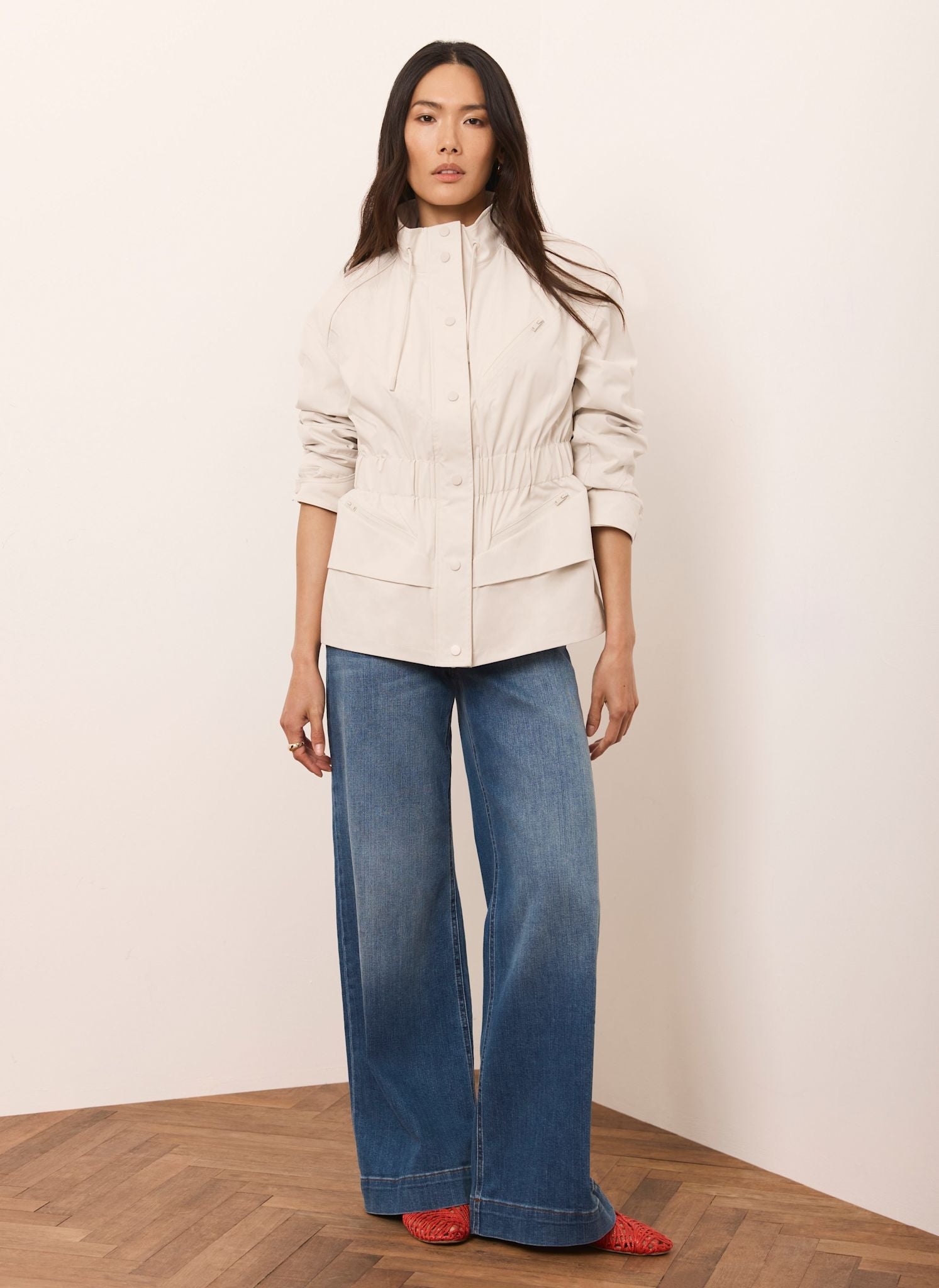 Neutral Drawstring Jacket