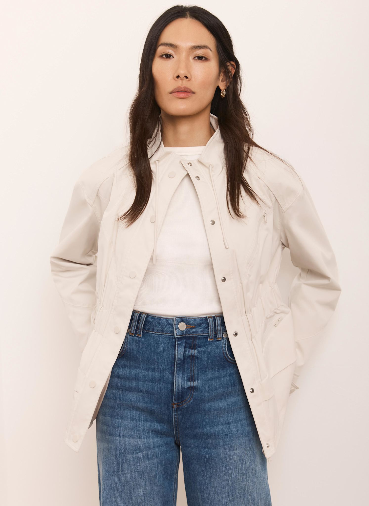 Neutral Drawstring Jacket