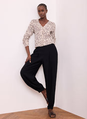 Leopard Print Cotton Cardigan