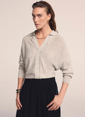 Neutral Linen Blend Knit Jumper