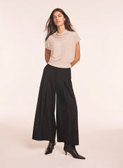 Neutral Linen Blend Sleeveless Knit Top