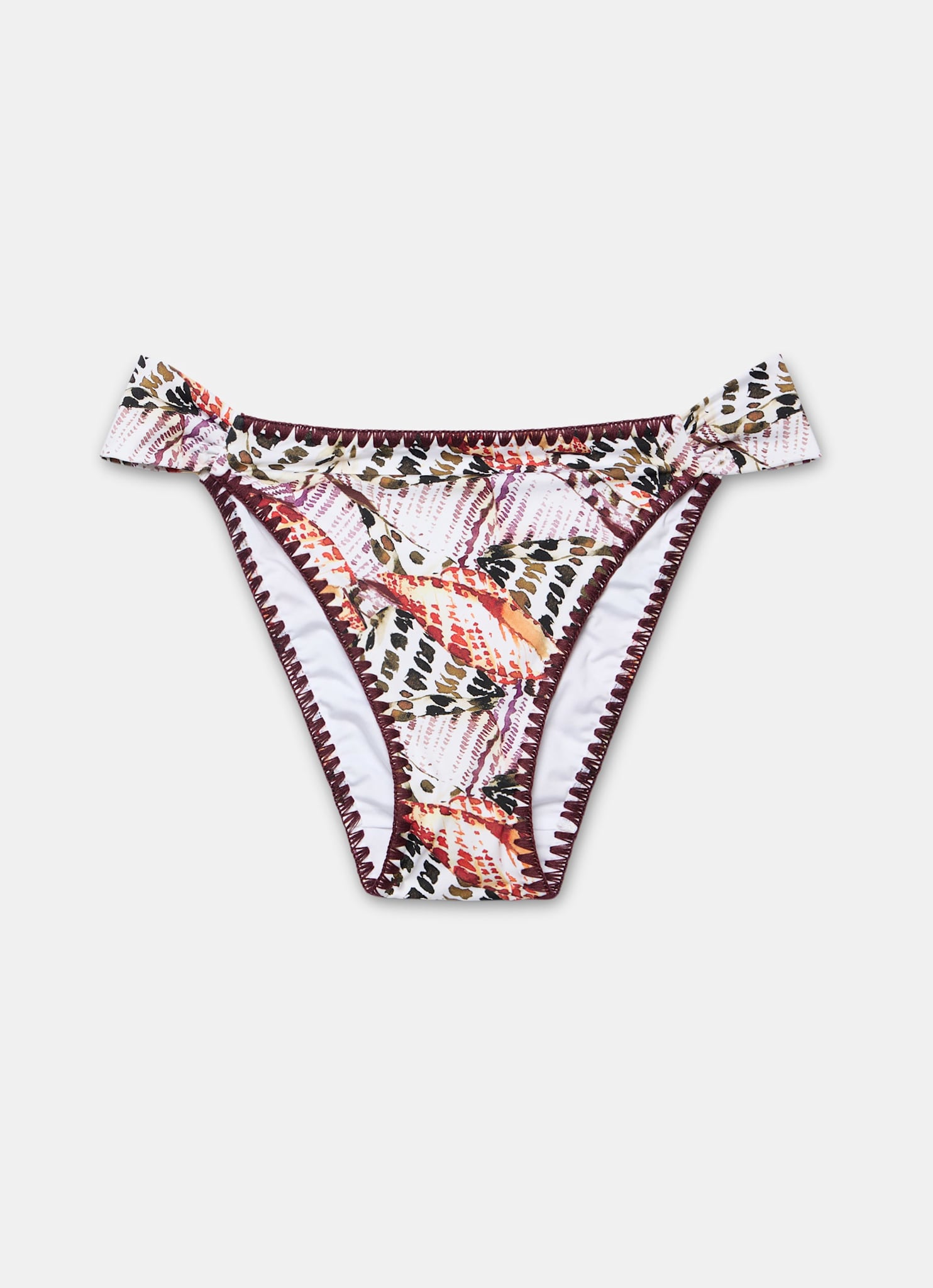 Neutral Printed Bikini Bottoms