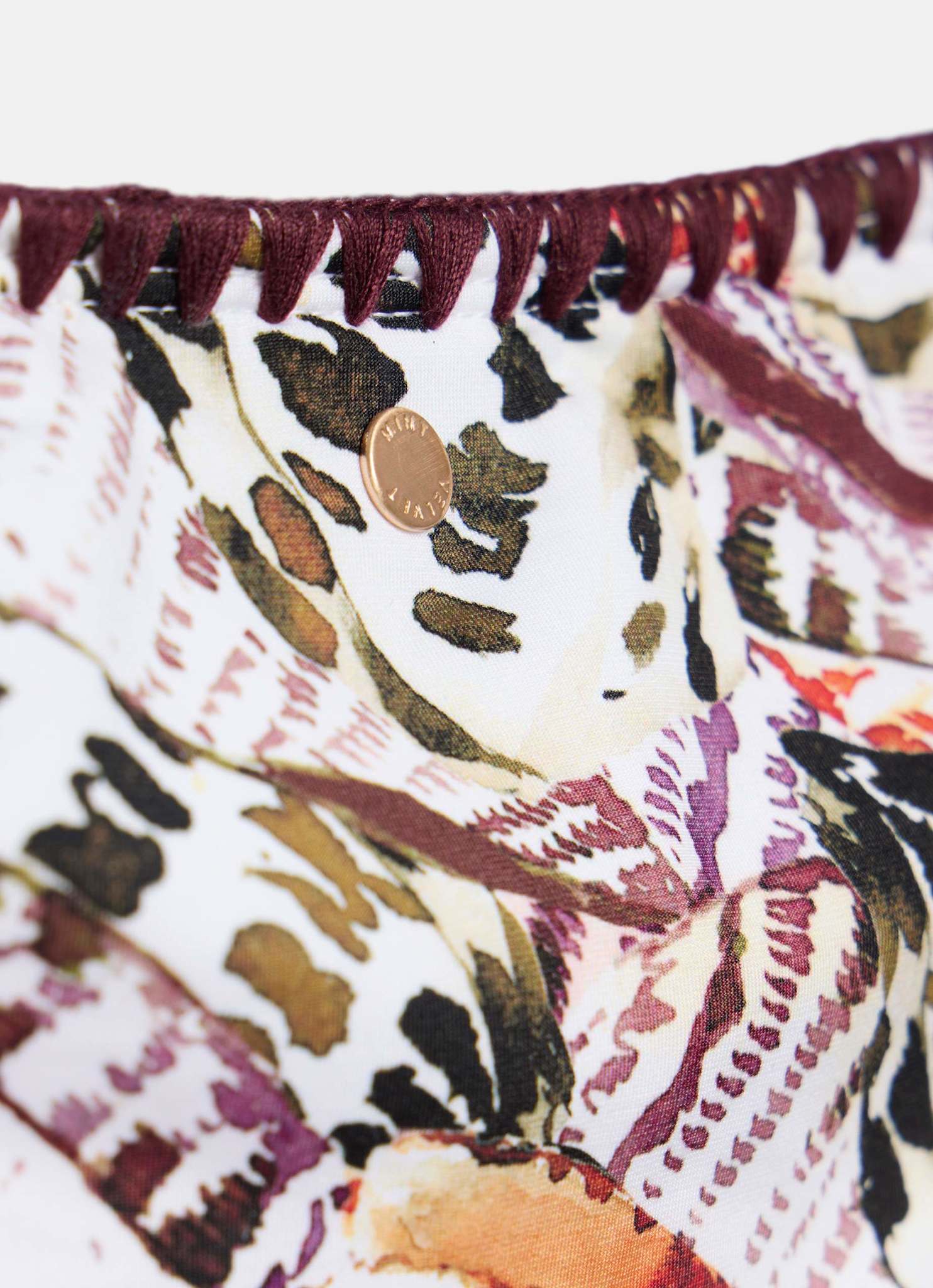 Neutral Printed Bikini Bottoms