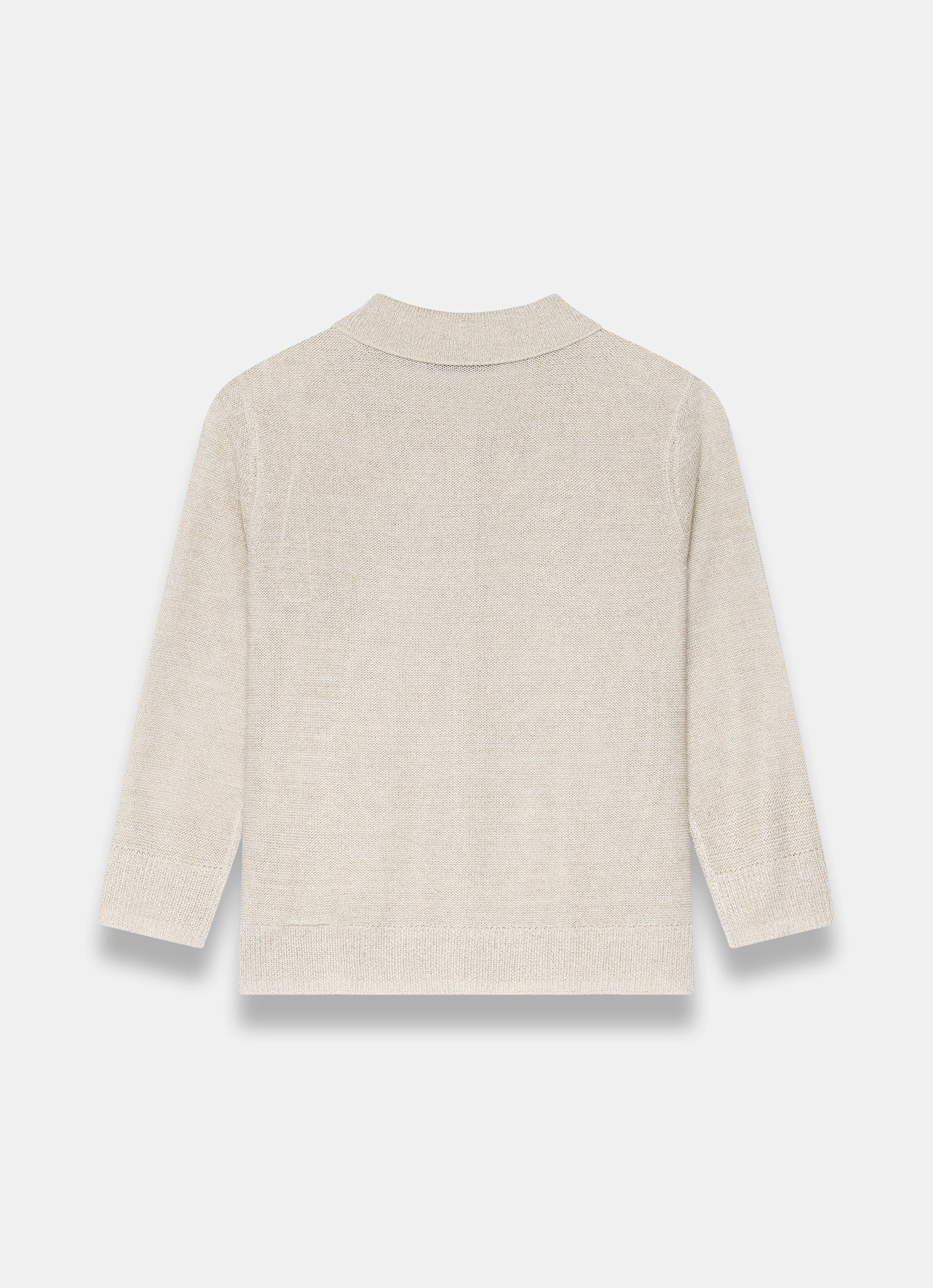 Neutral Metallic Cardigan Knit Top