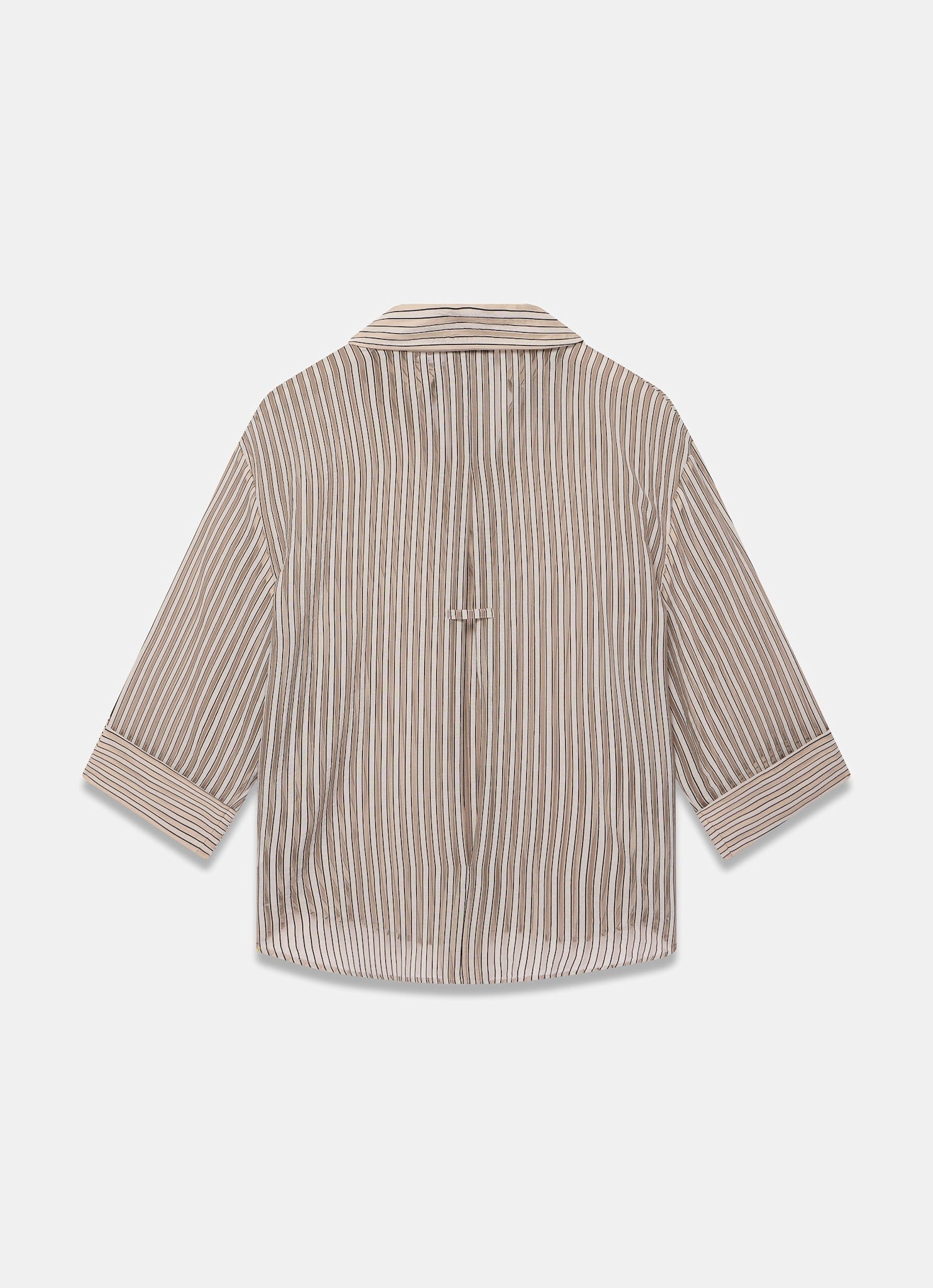 Neutral Striped Sheer Shirt