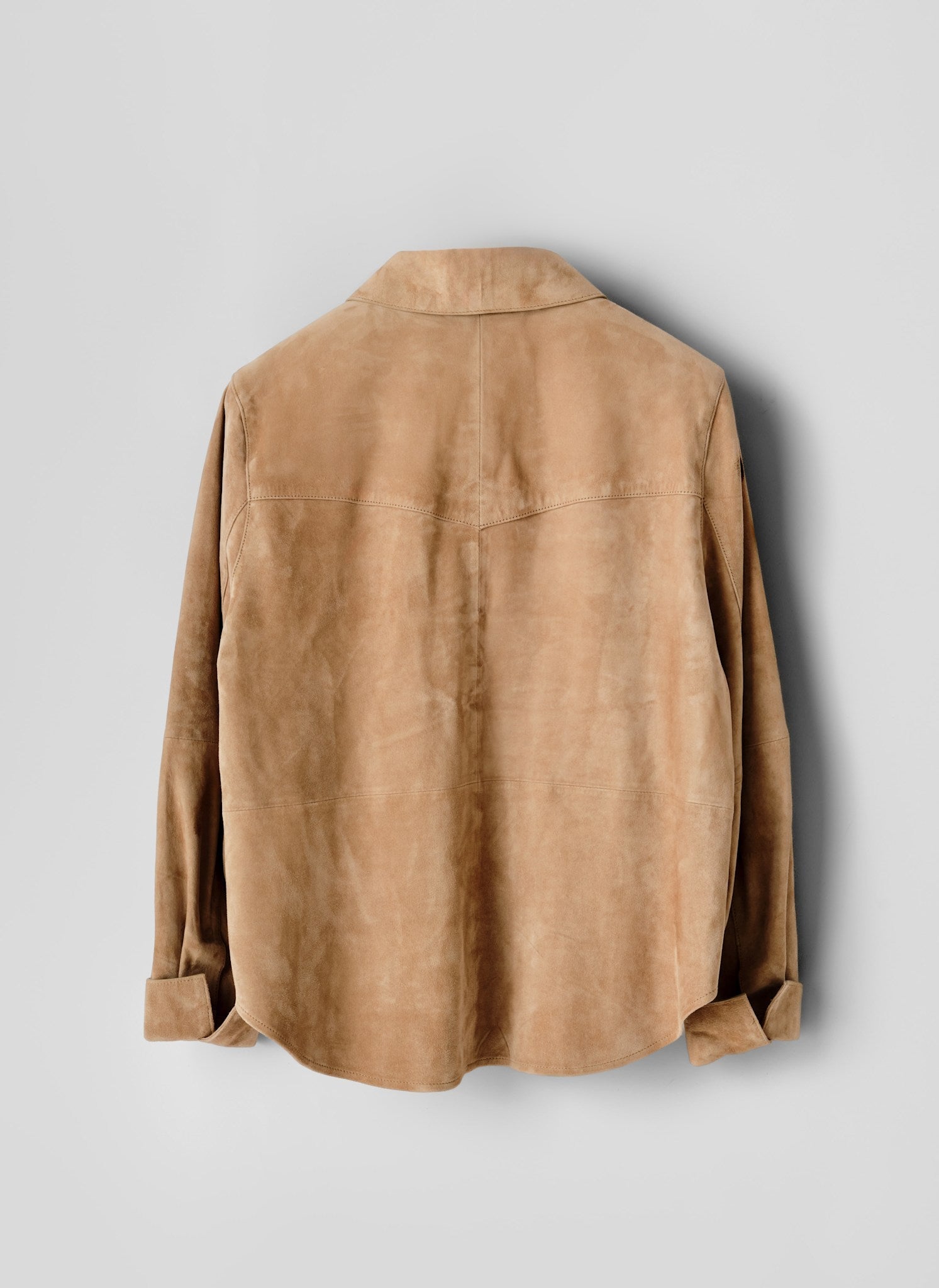 Neutral Suede Shirt