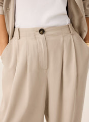 Neutral Tapered Balloon Trousers